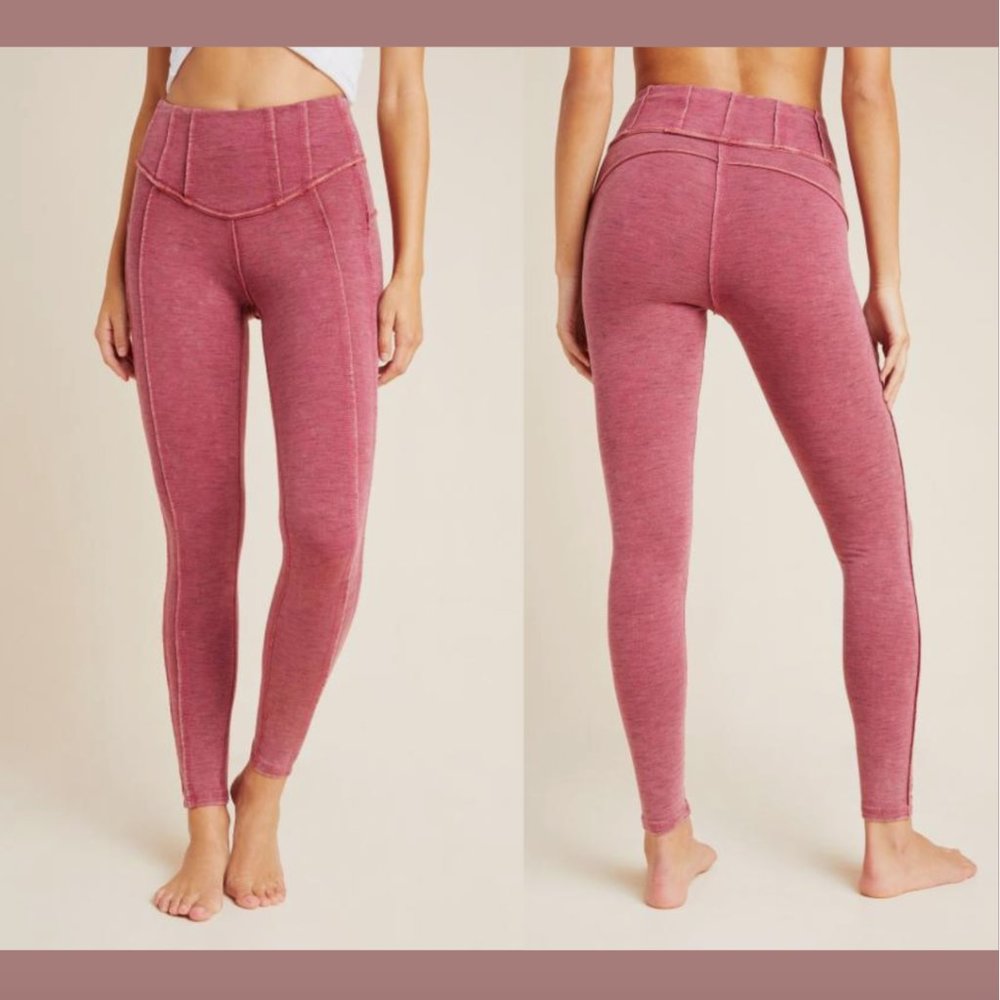 NEW $88 Free People Movement [ XS ] Hybrid High Rise Leggings Brushed Pink #5958
